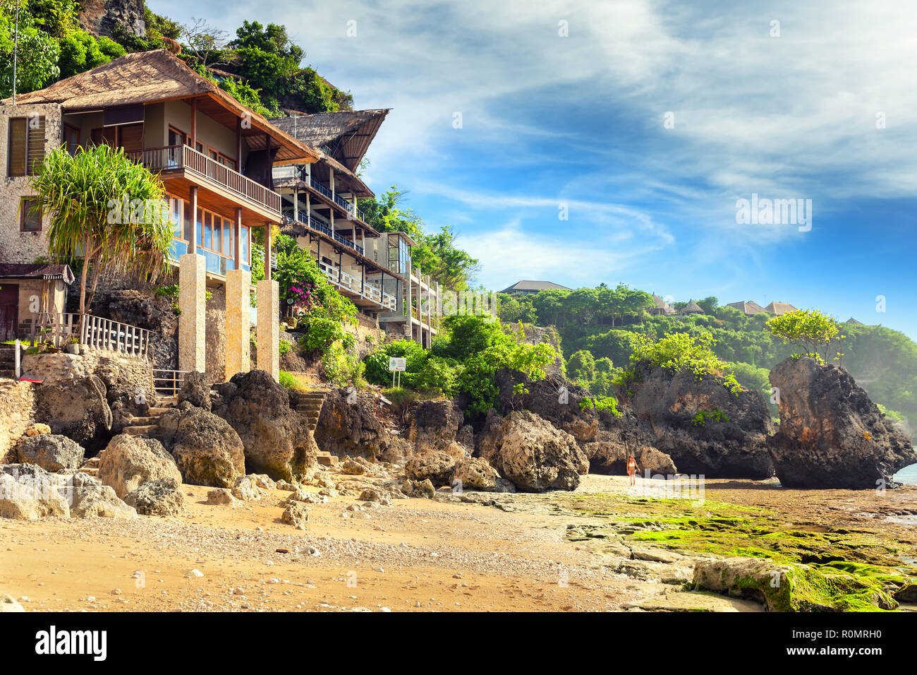 Bingin beach Bali Indonesia Foto Stock