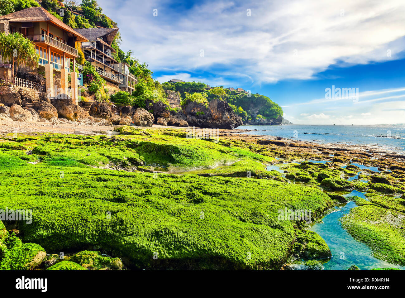 Bingin beach Bali Indonesia Foto Stock