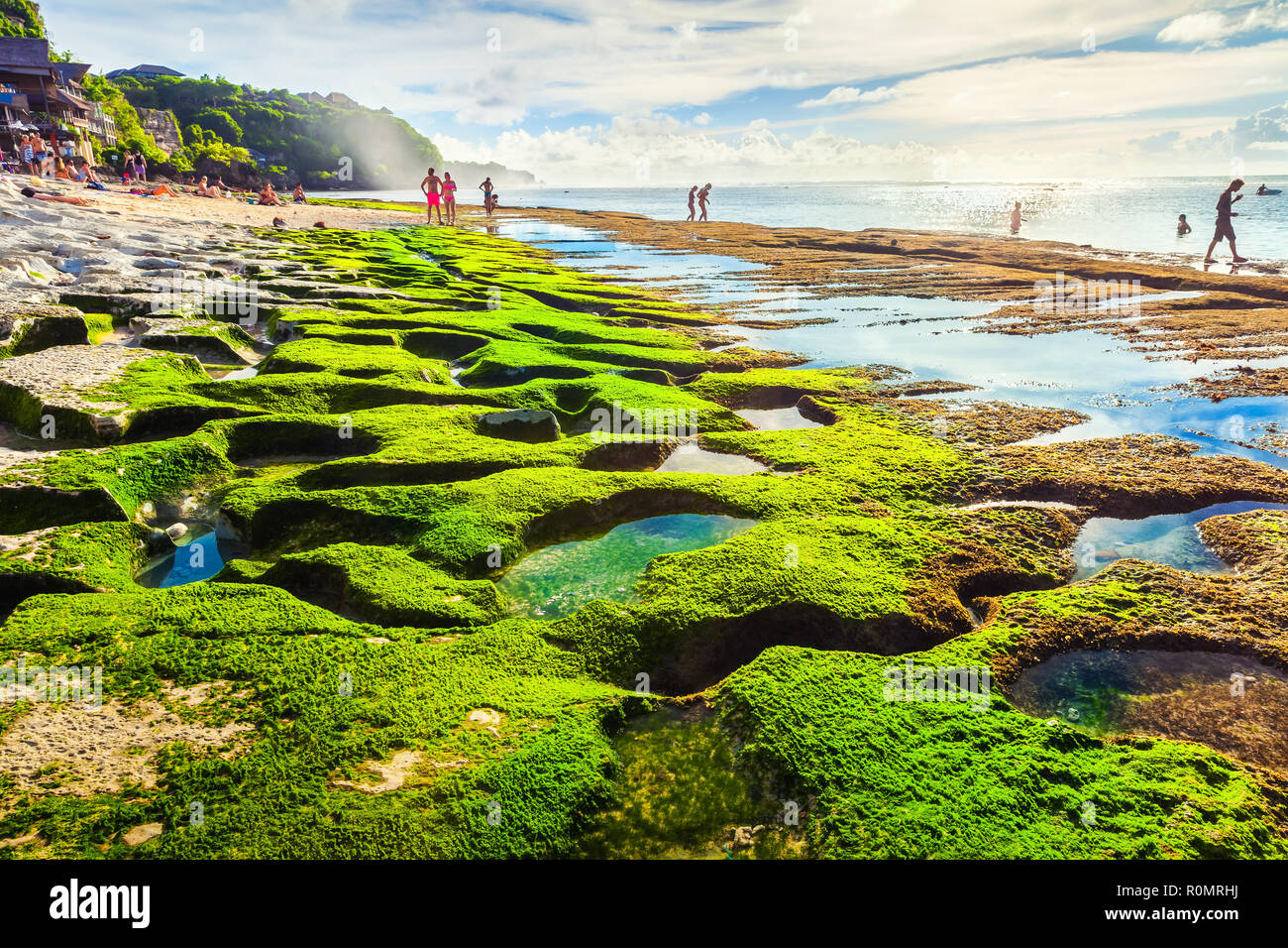 Bingin beach Bali Indonesia Foto Stock