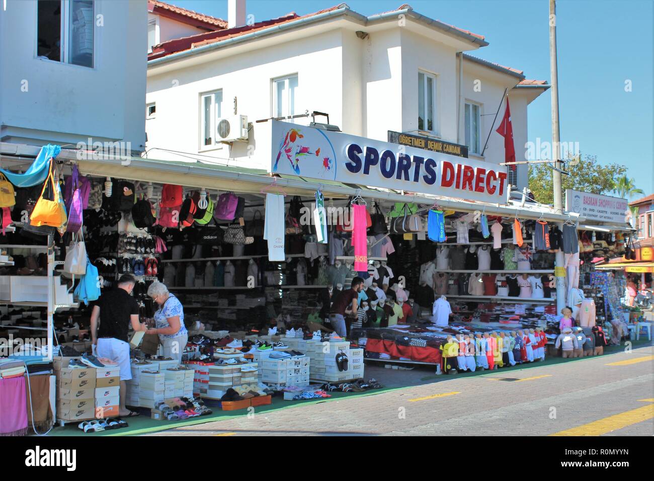 Dalyan, Turchia - 9 Luglio 2018: versione turca della società britannica 'Sport in diretta". Foto Stock