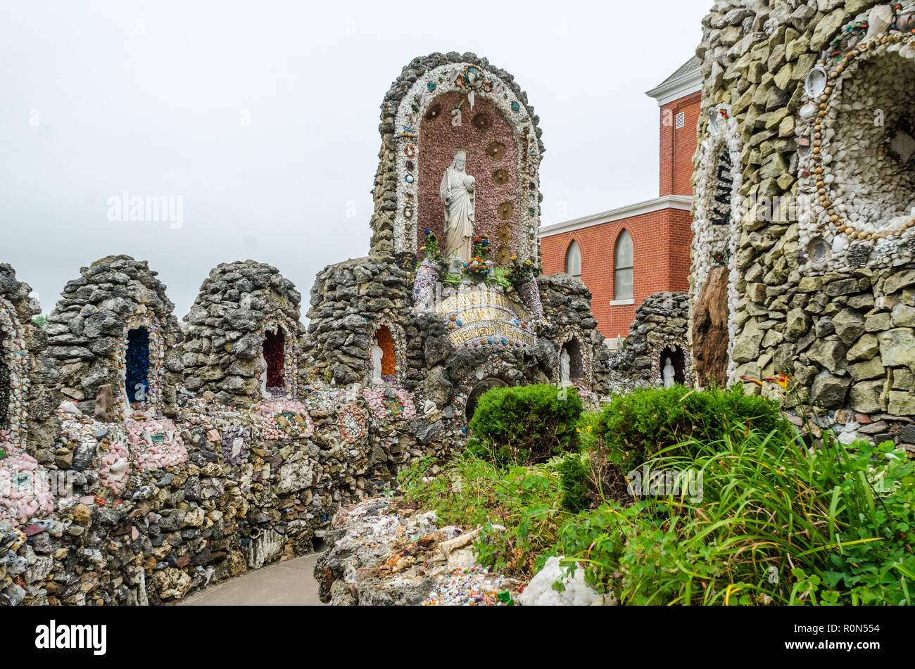 Grotta Dickeyville Foto Stock