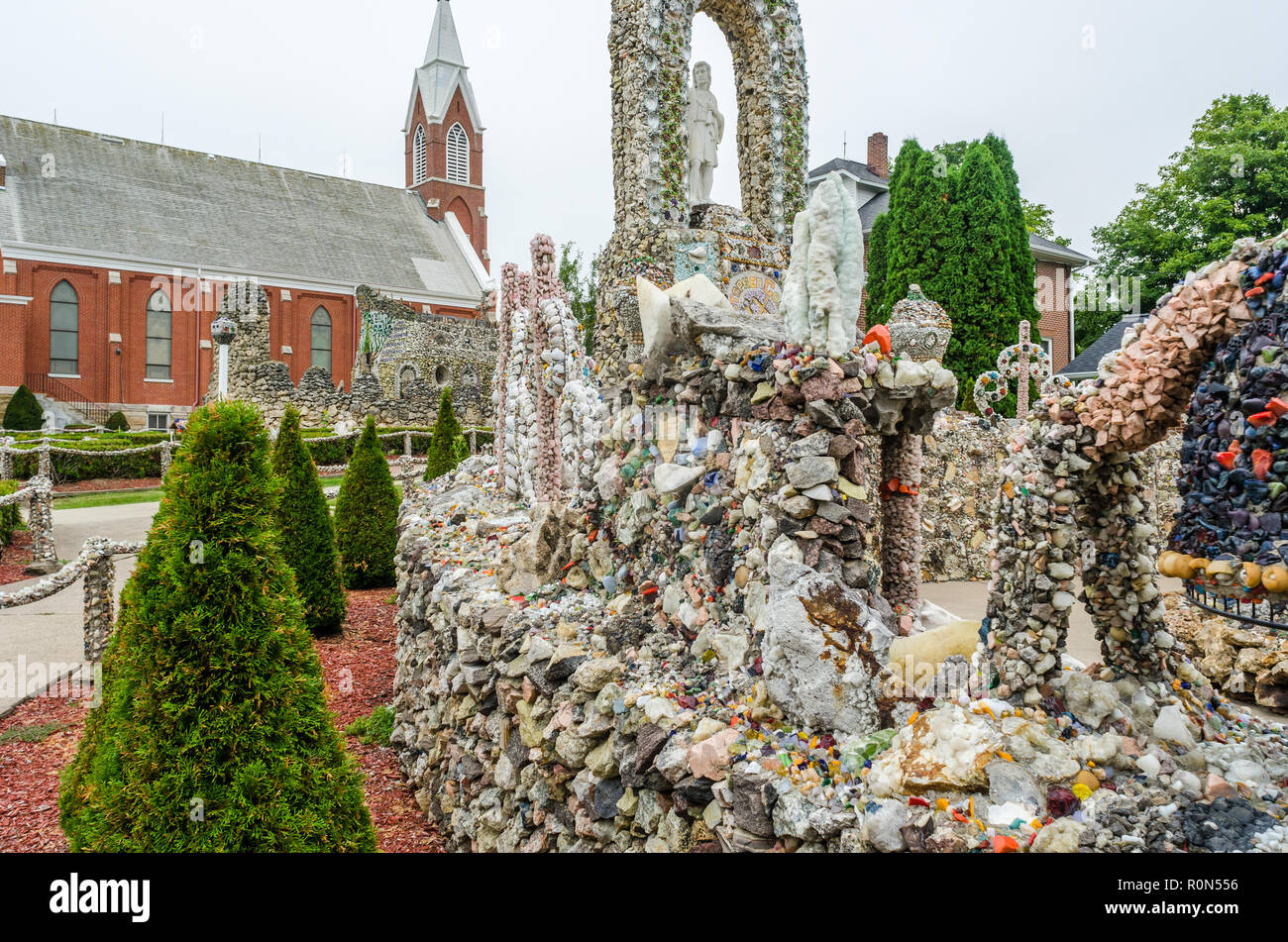 Grotta Dickeyville Foto Stock