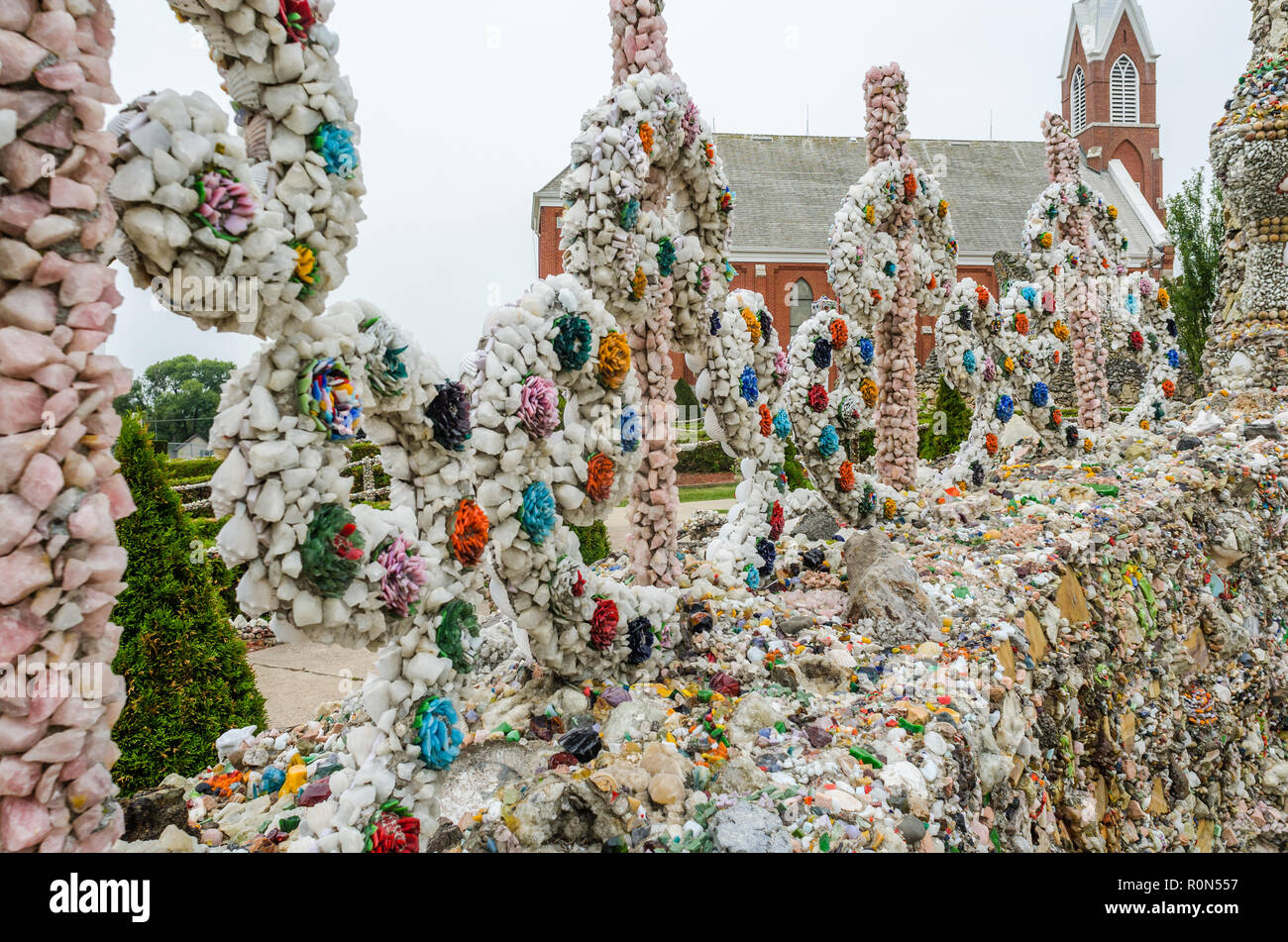 Grotta Dickeyville Foto Stock