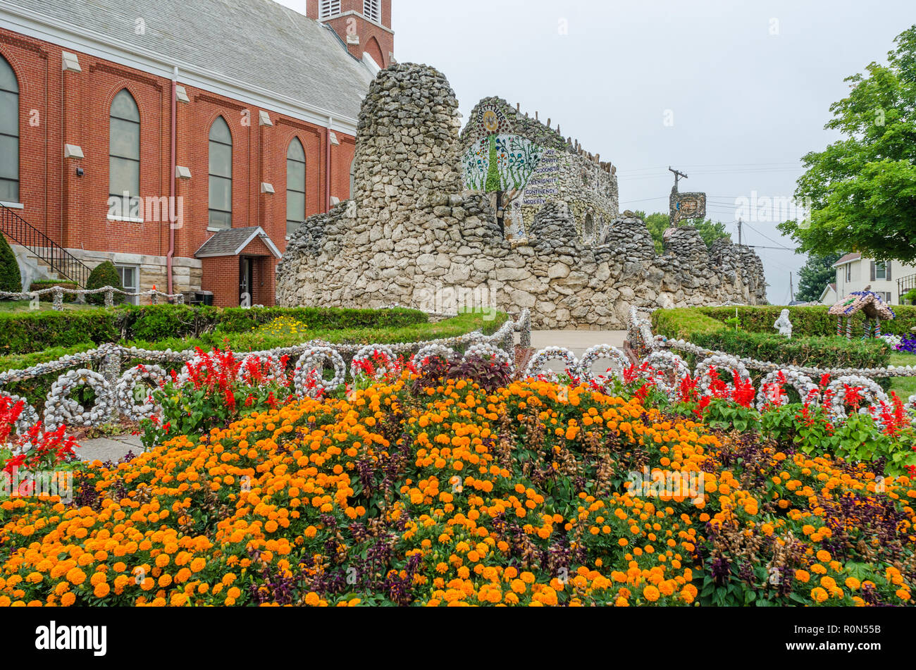 Grotta Dickeyville Foto Stock