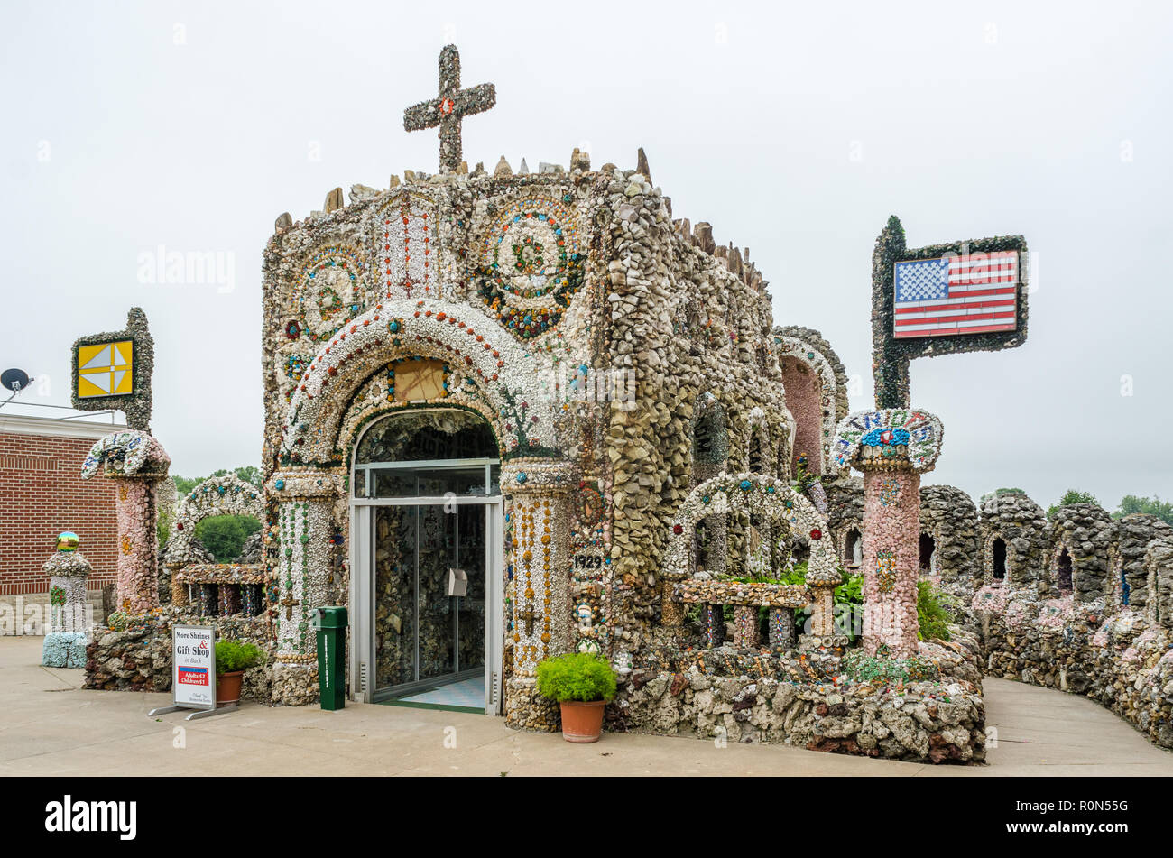 Grotta Dickeyville Foto Stock