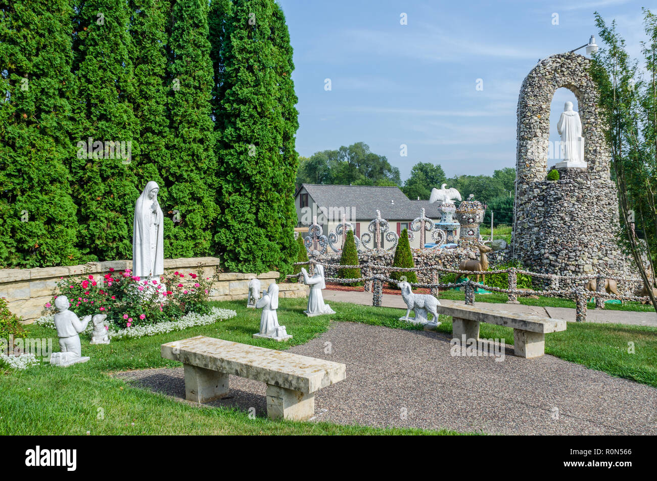 Grotta Dickeyville Foto Stock