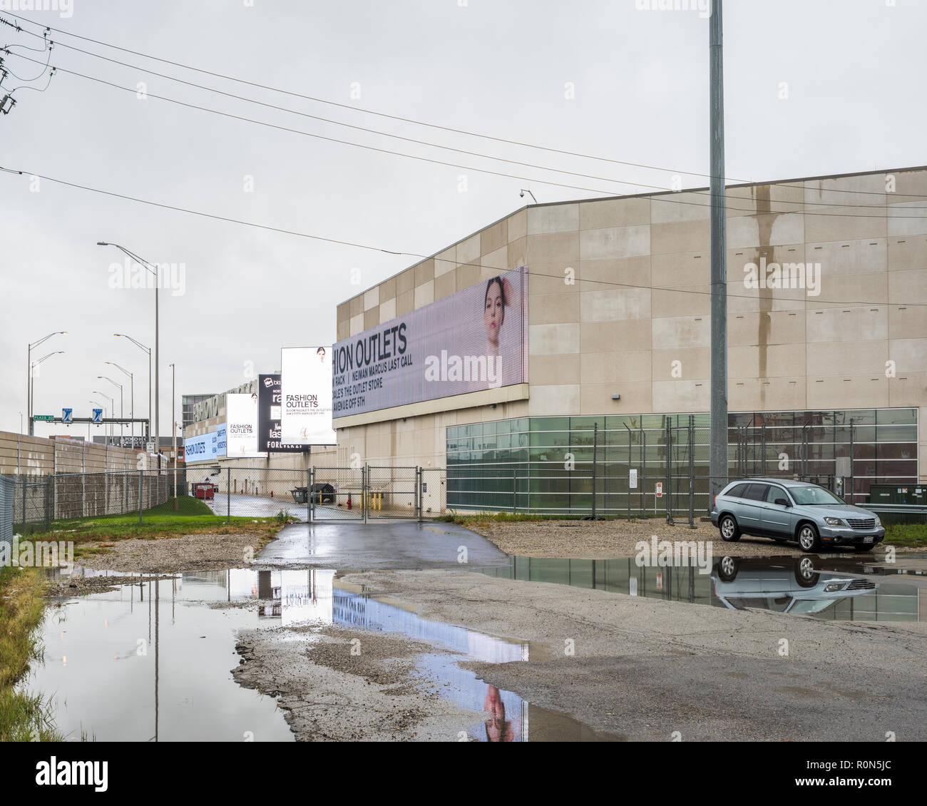 La costruzione di edifici commerciali a Rosemont Foto Stock