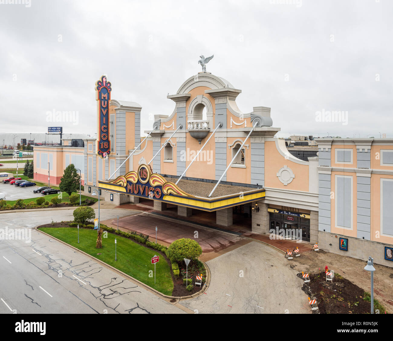 La costruzione di edifici commerciali a Rosemont Foto Stock