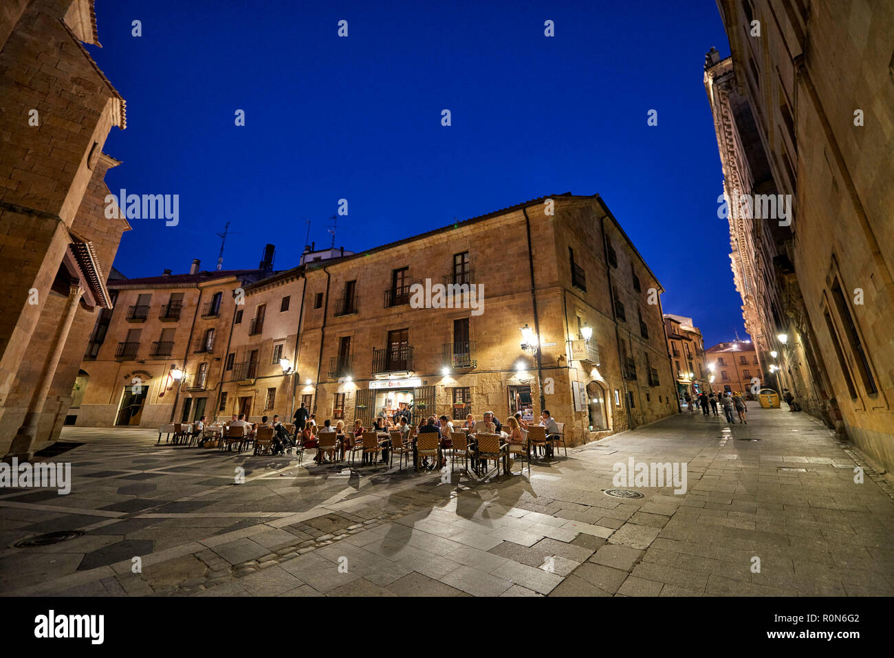 Plaza de San Benito, città di Salamanca, Spagna, Europa Foto Stock