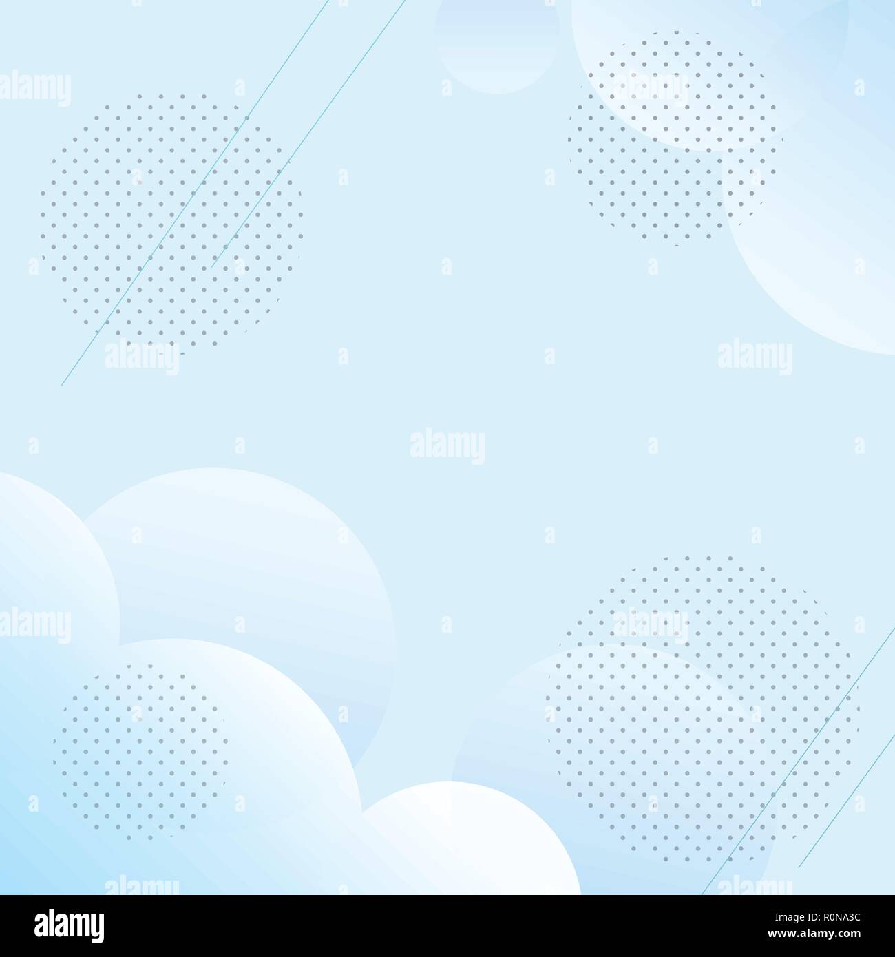 Geometrica astratta retrò blu con la polka dot sfondo per poster, striscioni, pubblicità, logo, presentazione, decor. EPS 10 Illustrazione Vettoriale