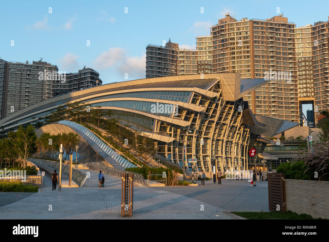 Alta velocità Stazione ferroviaria Kowloon Hong Kong Foto Stock