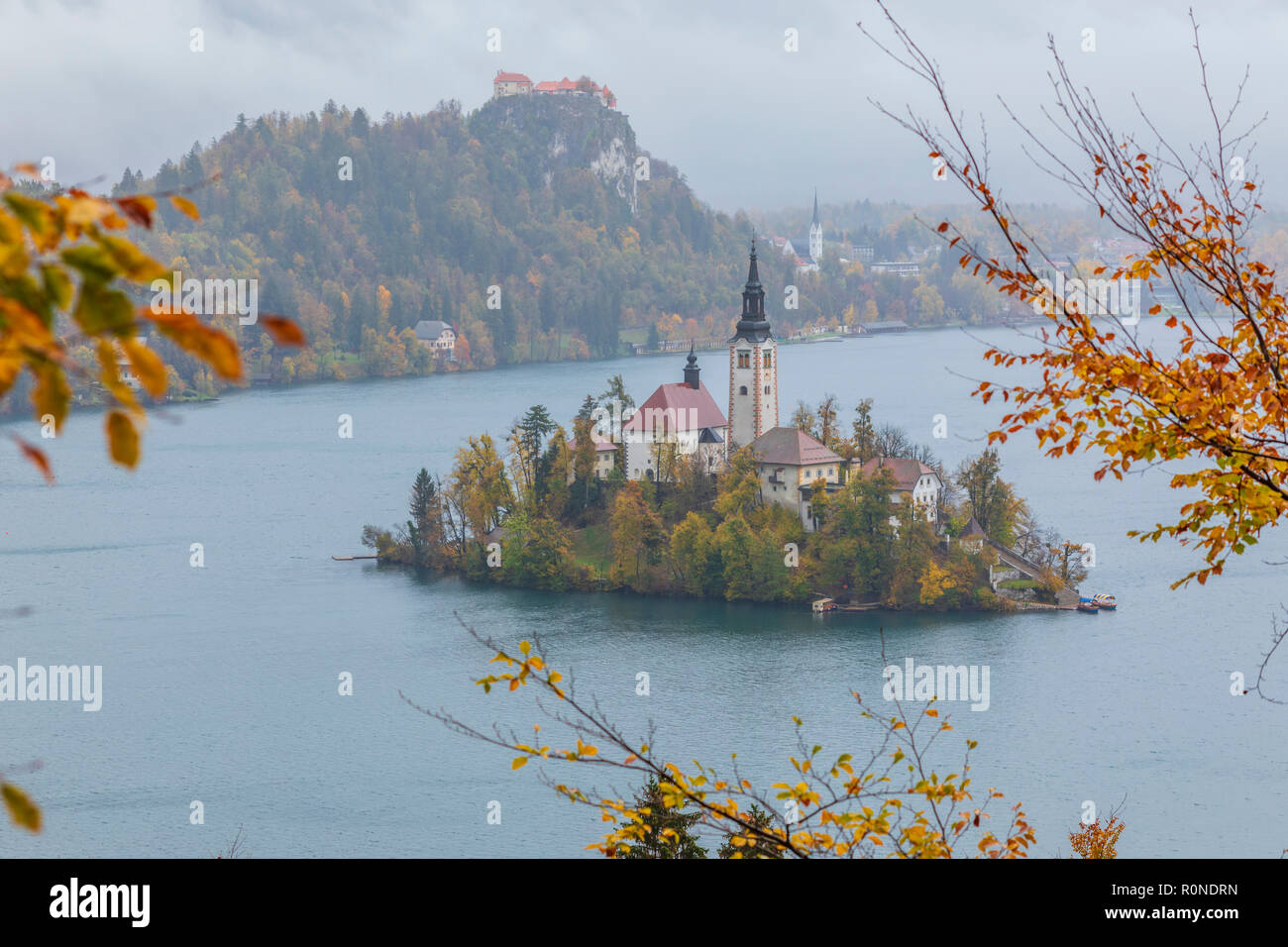 Lago di Bled Slovenia Foto Stock