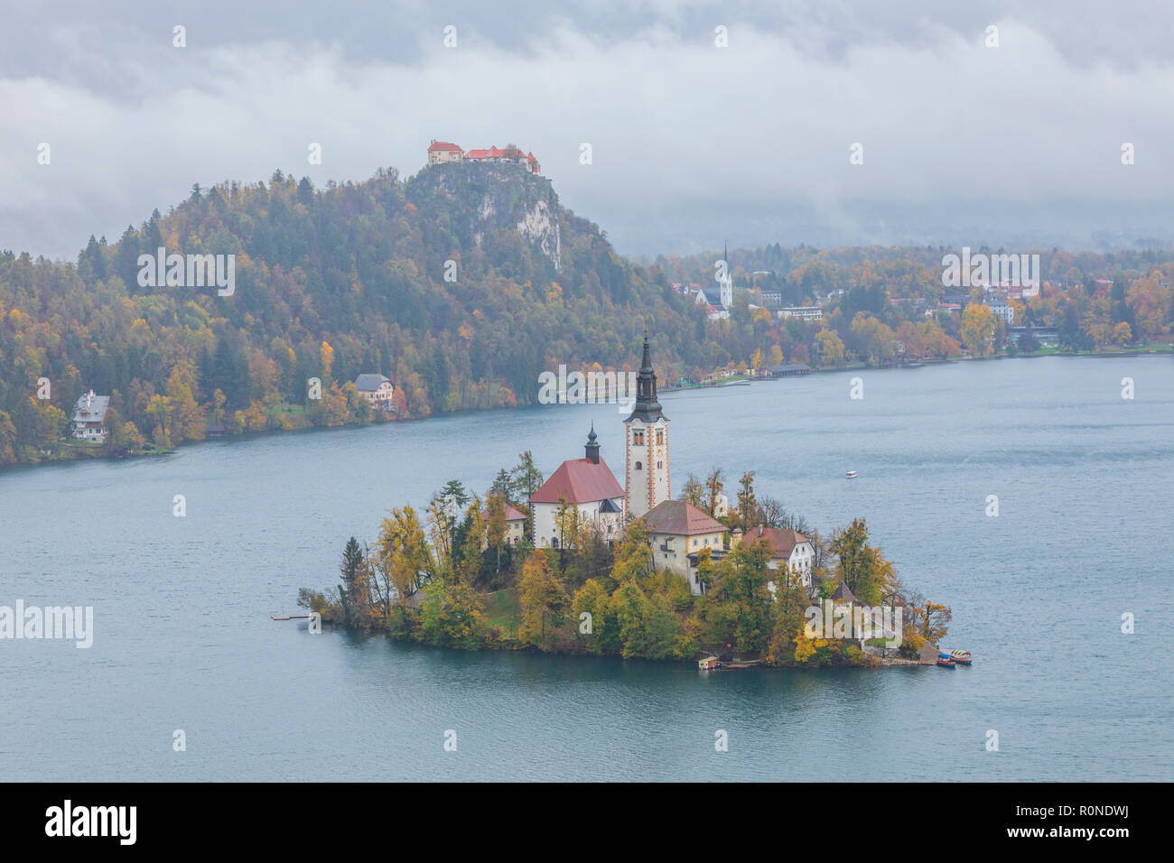 Lago di Bled Slovenia Foto Stock