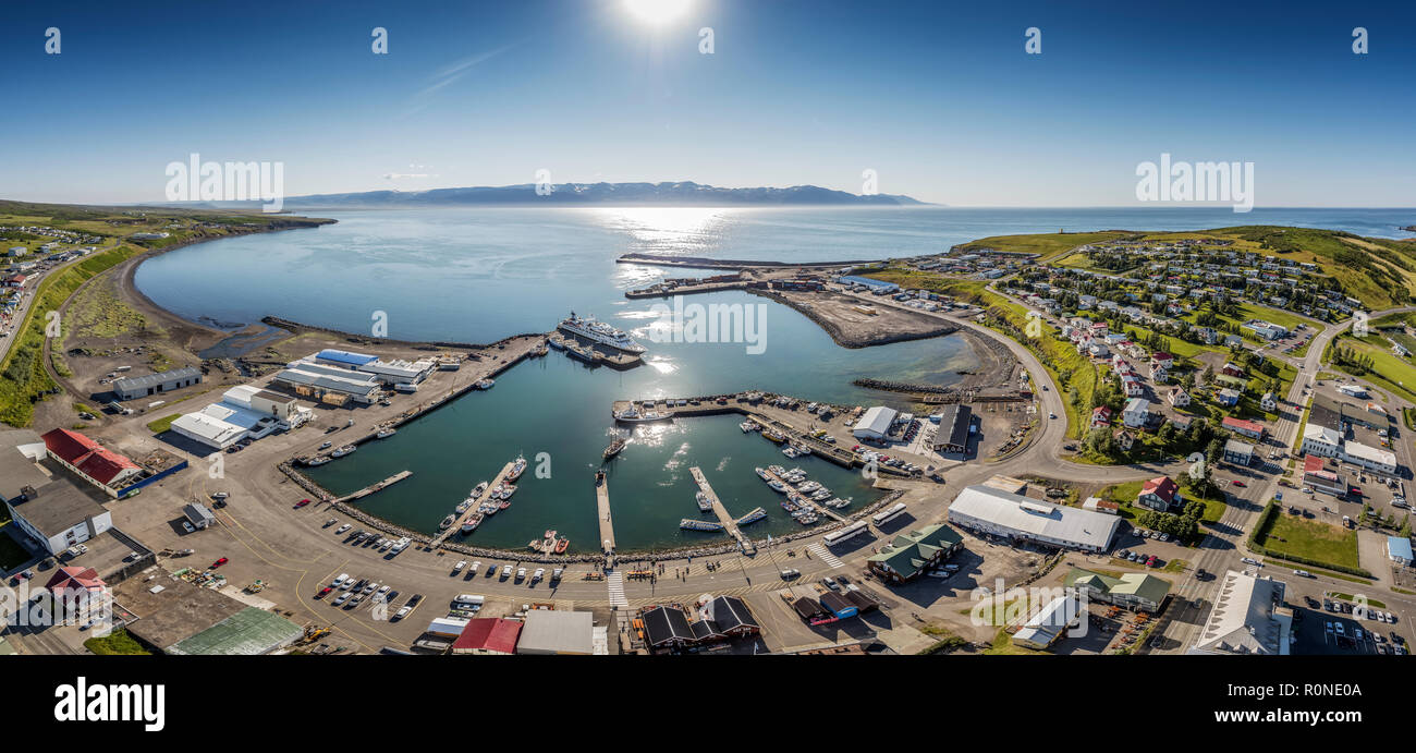 Porto, Husavik, settentrionale, Islanda Foto Stock