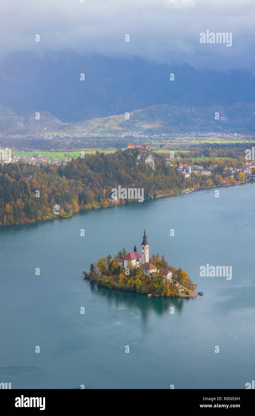 Lago di Bled Slovenia Foto Stock