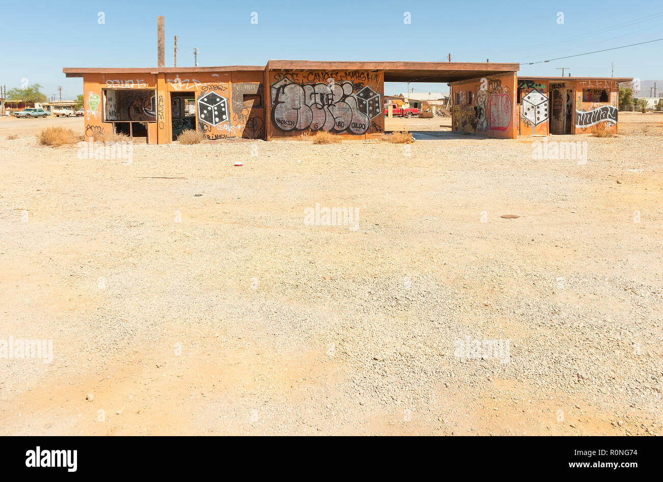 Bombay Beach, California, Stati Uniti d'America Foto Stock