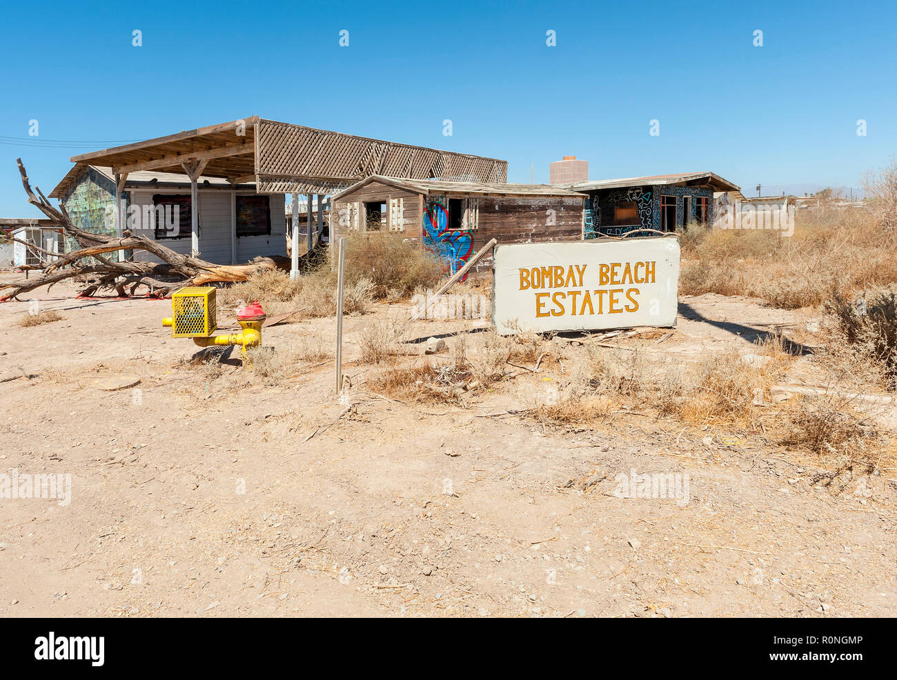 Bombay Beach, California, Stati Uniti d'America Foto Stock