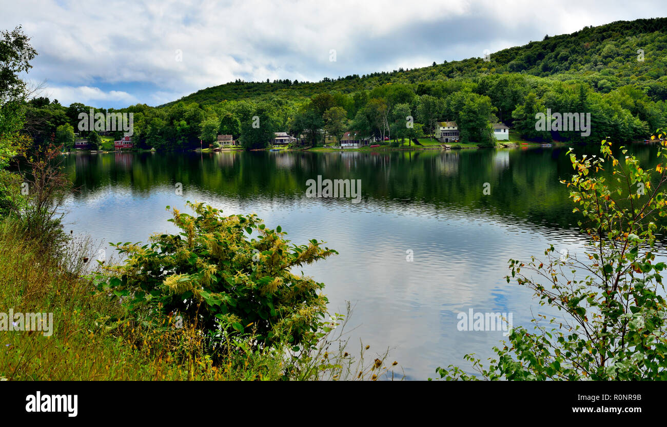 Greenwater stagno vicino Becket, Massachusetts, STATI UNITI D'AMERICA Foto Stock