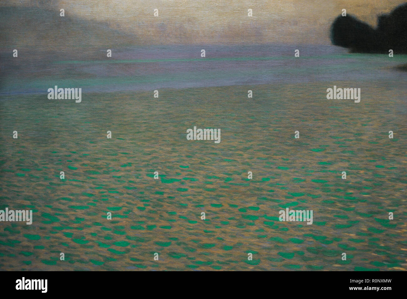 Gustav Klimt (1862-1918). Austriaco pittore simbolista. Attersee (lago Attersee), 1900. Dettaglio. Olio su tela. 80,2 x 80, 2 cm. Museo Leopold. Vienna, Austria. Foto Stock