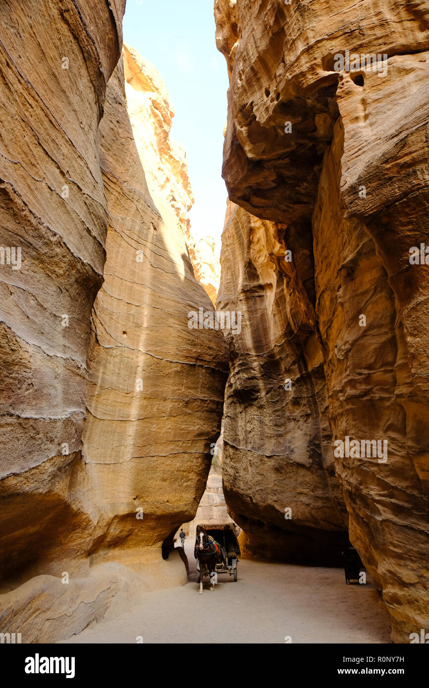 Petra, Madi Mousa, Regno Hascemita di Giordania Foto Stock