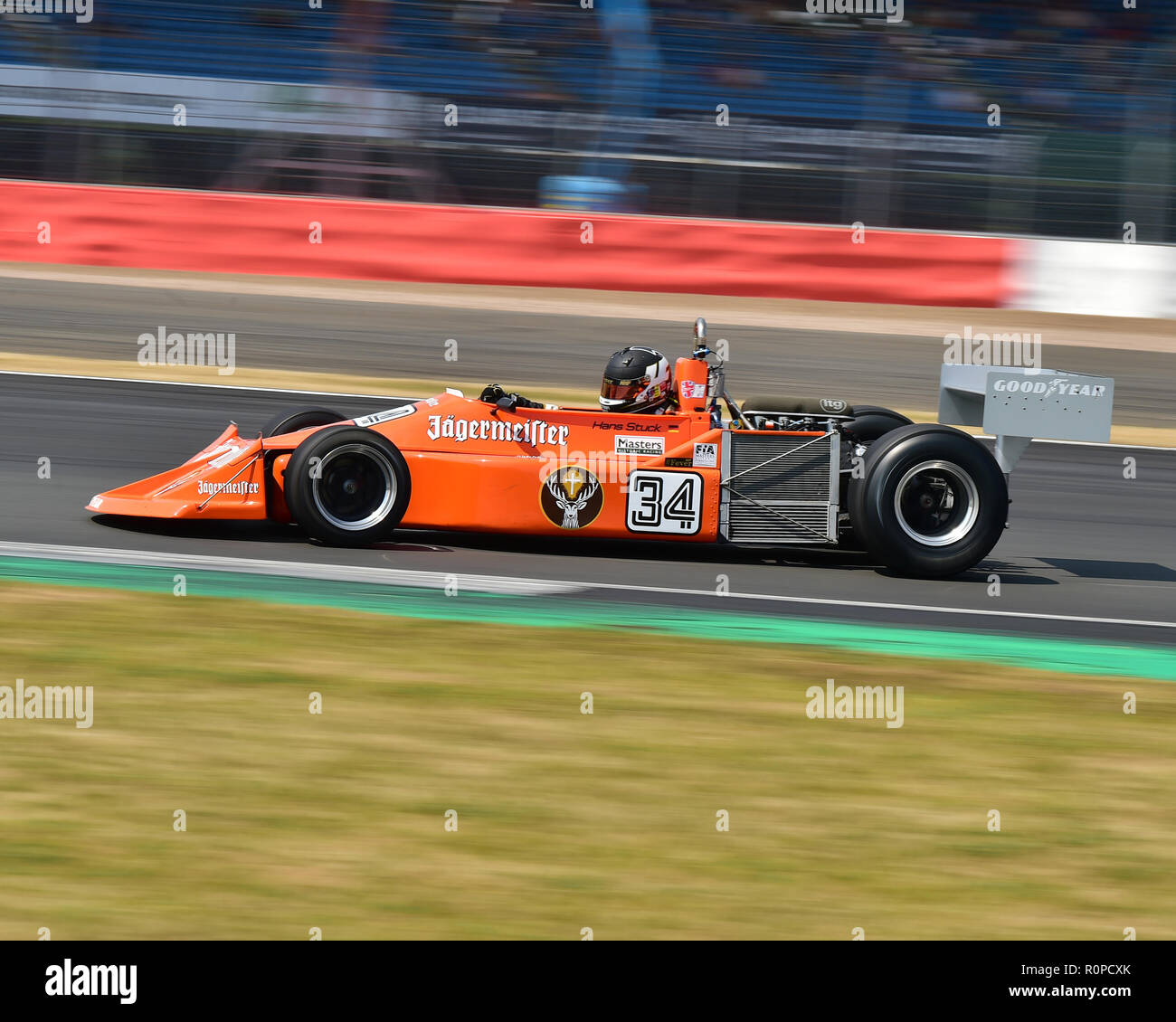 Henry Fletcher, marzo 761, FIA Masters, Formula Uno storiche, F1, la Formula 1 Silverstone Classic, luglio 2018, Silverstone, Chris McEvoy, il circuito da corsa Foto Stock