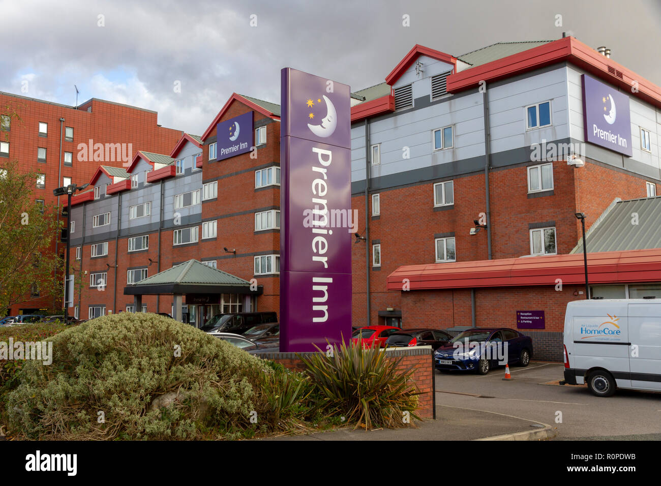 Premier Inn Hotel il sir Alex Ferguson, Manchester. Foto Stock