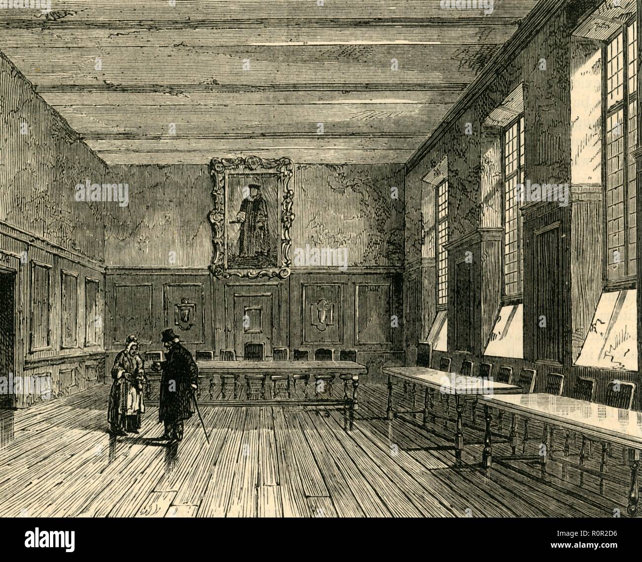 'Cappella di Merchant Taylors' School', C1872. Creatore: sconosciuto. Foto Stock