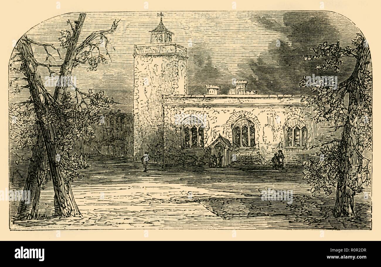 " La Chiesa di San Pietro sulla Torre Verde', C1872. Creatore: sconosciuto. Foto Stock