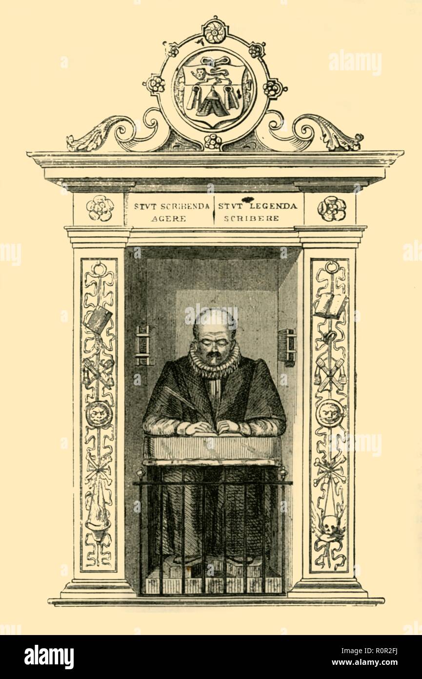 'Strainare il monumento di Sant Andrea Undershaft', (c1872). Creatore: sconosciuto. Foto Stock