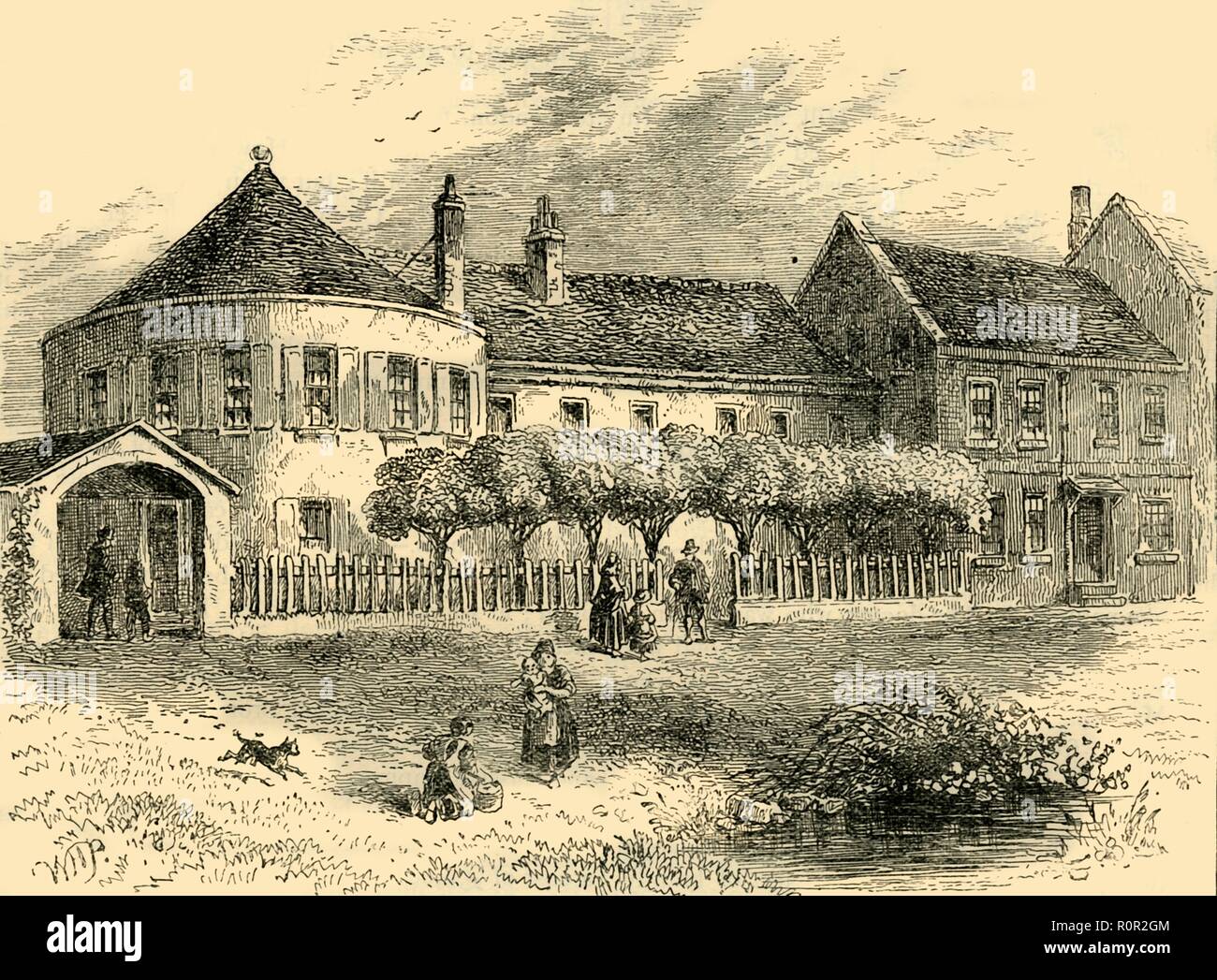 "Condotto Bianco Casa circa 1820', (c1872). Creatore: sconosciuto. Foto Stock