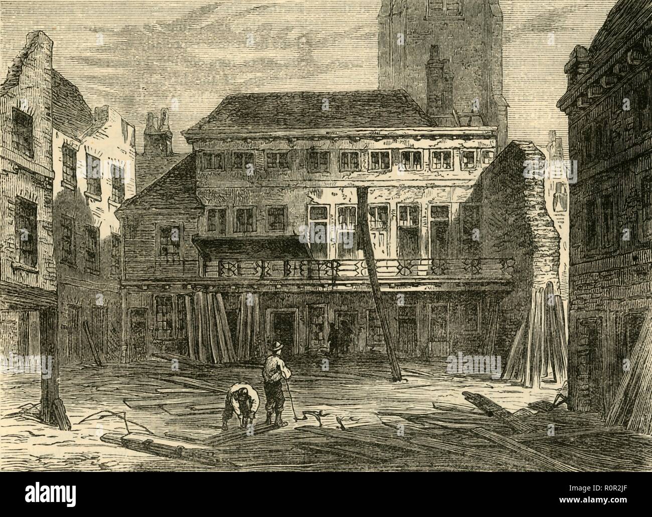 'I saraceni la testa, Snow Hill', (c1872). Creatore: sconosciuto. Foto Stock