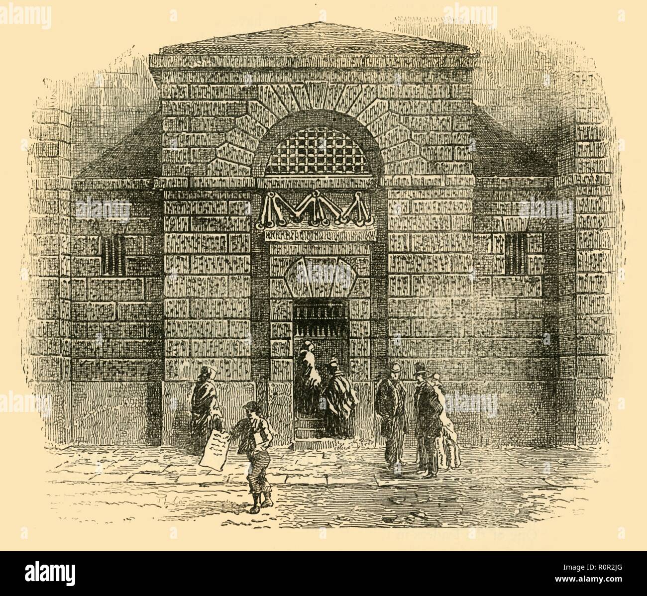 'Door di Newgate', C1872. Creatore: sconosciuto. Foto Stock