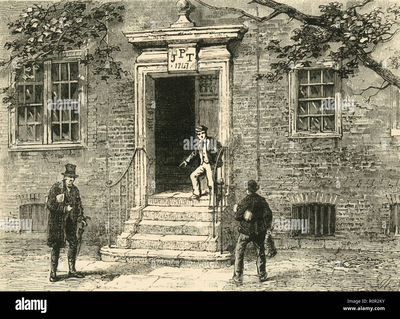 'Doorway in fiocco's Inn', C1872. Creatore: sconosciuto. Foto Stock
