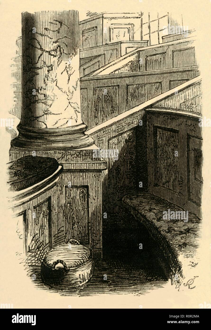 'Dr. Johnson Pew in St Clements', (1881). Creatore: sconosciuto. Foto Stock