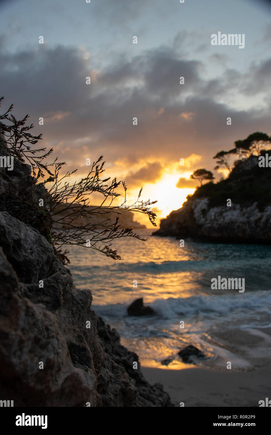 Calo des Moro all'alba Foto Stock