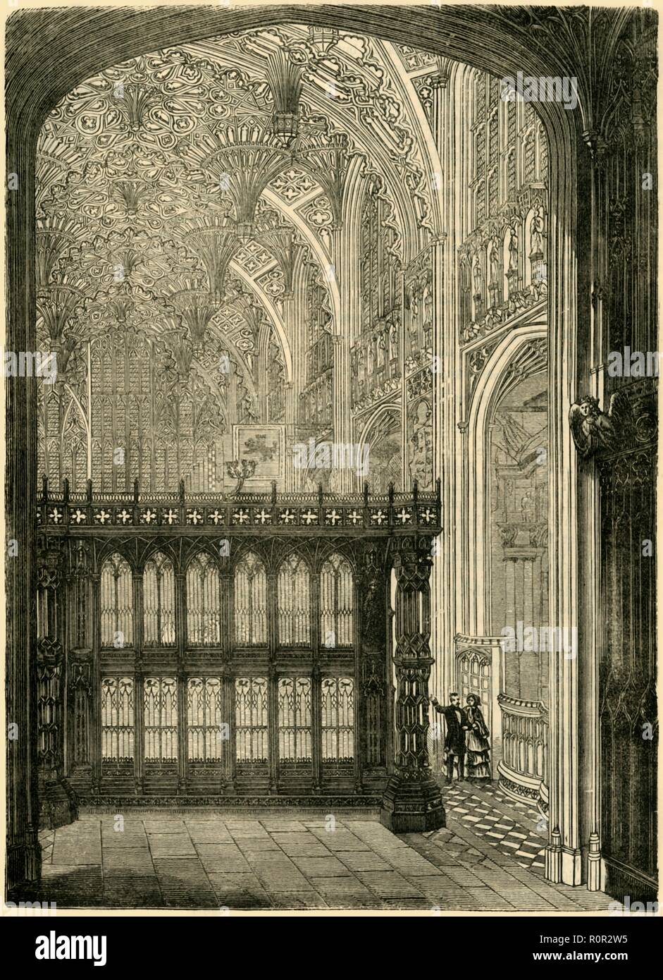 "Entrata al re Enrico VII Cappella dell', (1881). Creatore: sconosciuto. Foto Stock