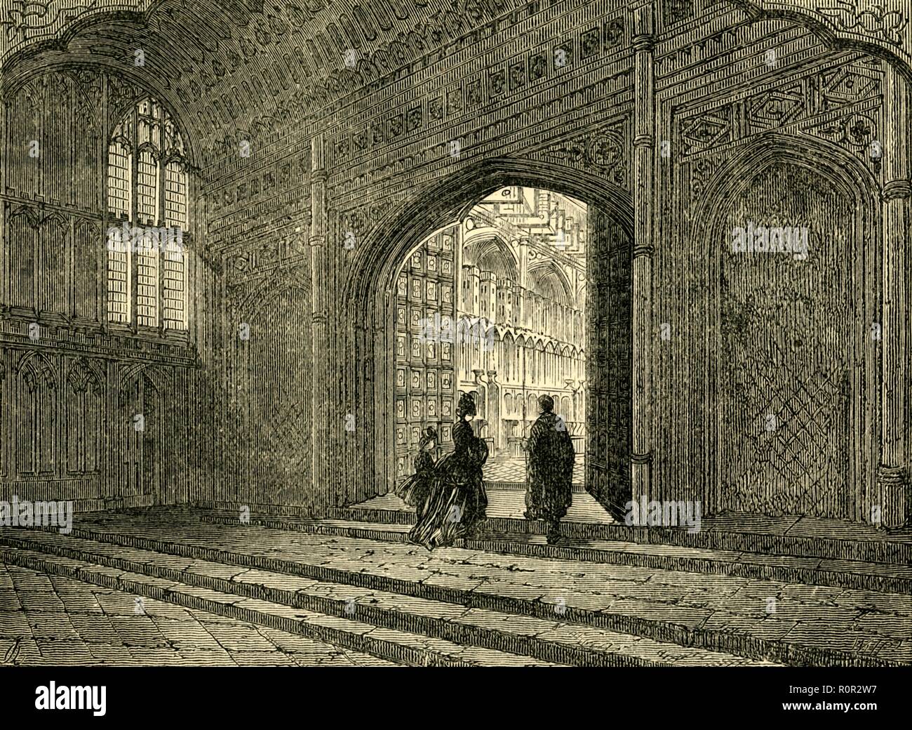 'Interno di Enrico VII Cappella dell', (1881). Creatore: sconosciuto. Foto Stock