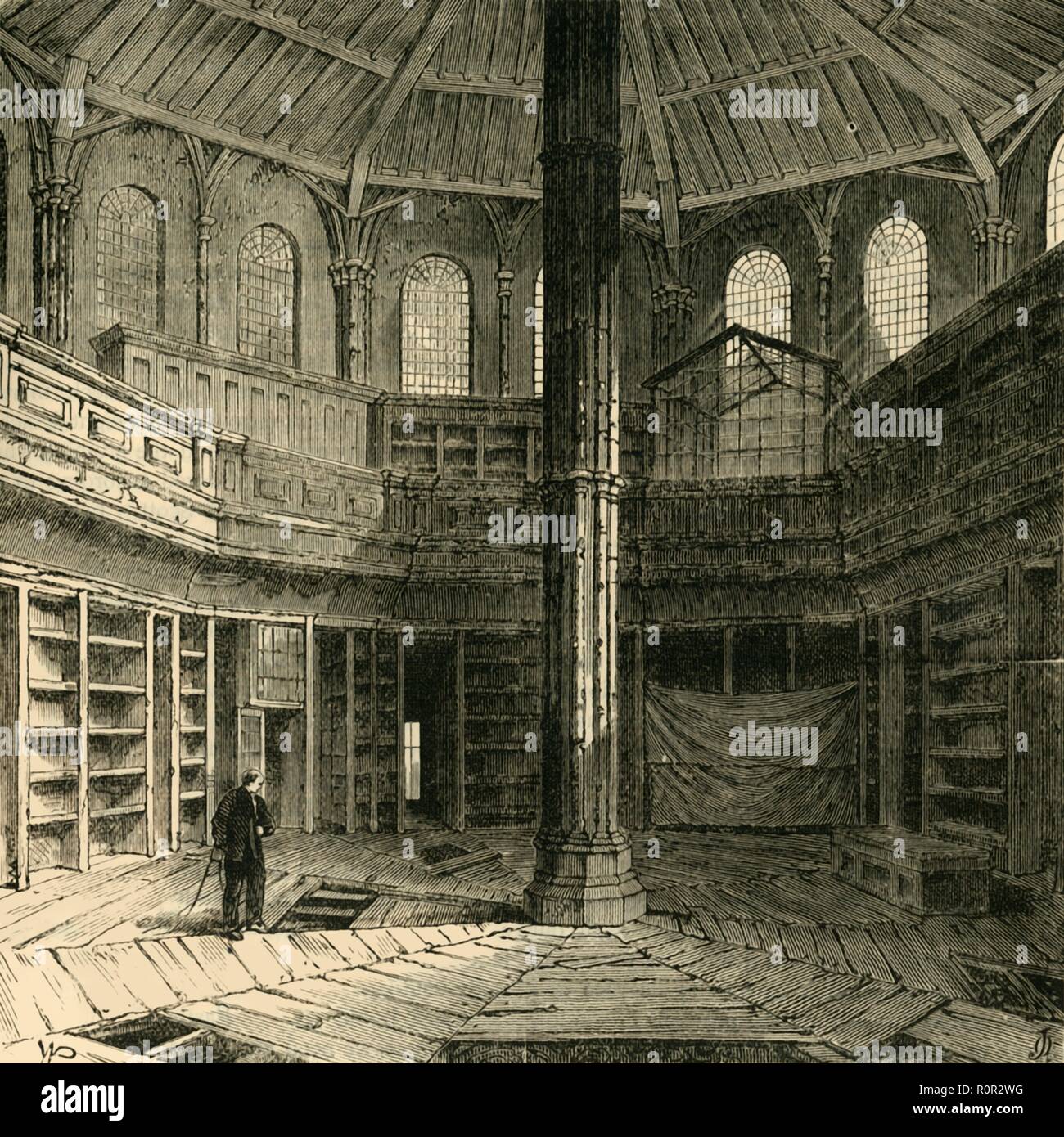 "Casa del capitolo precedente per il suo restauro', (1881). Creatore: sconosciuto. Foto Stock