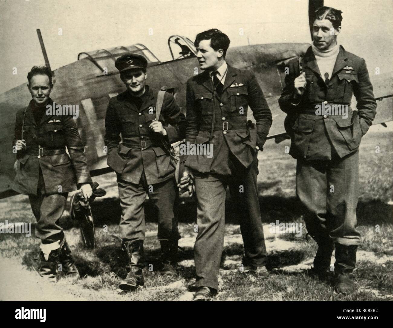 'Membri di 73 Squadron, 1939-1940, (1941). Creatore: sconosciuto. Foto Stock