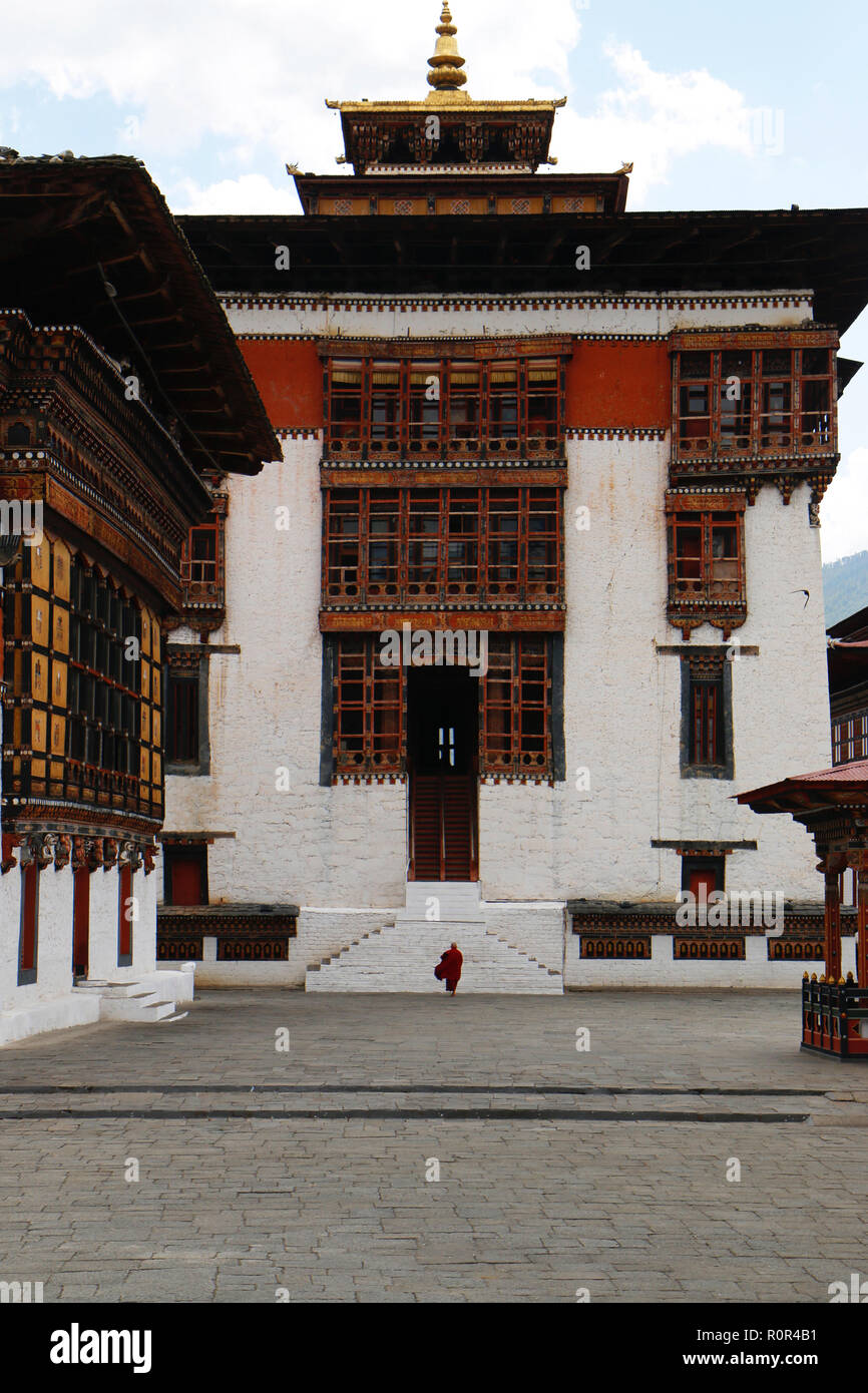 Tashichho Dzong, Thimphu Bhutan Foto Stock