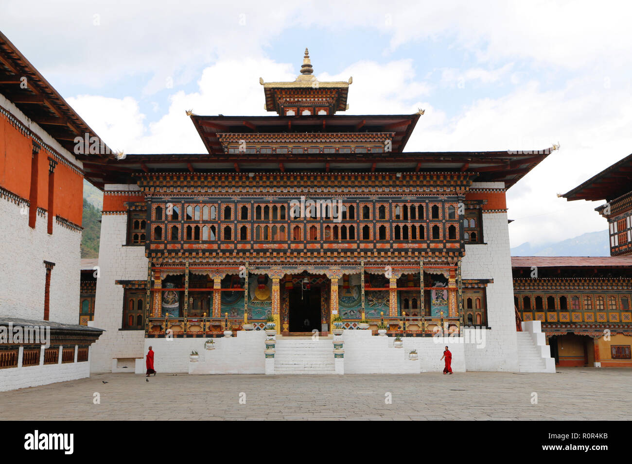 Tashichho Dzong, Thimphu Bhutan Foto Stock