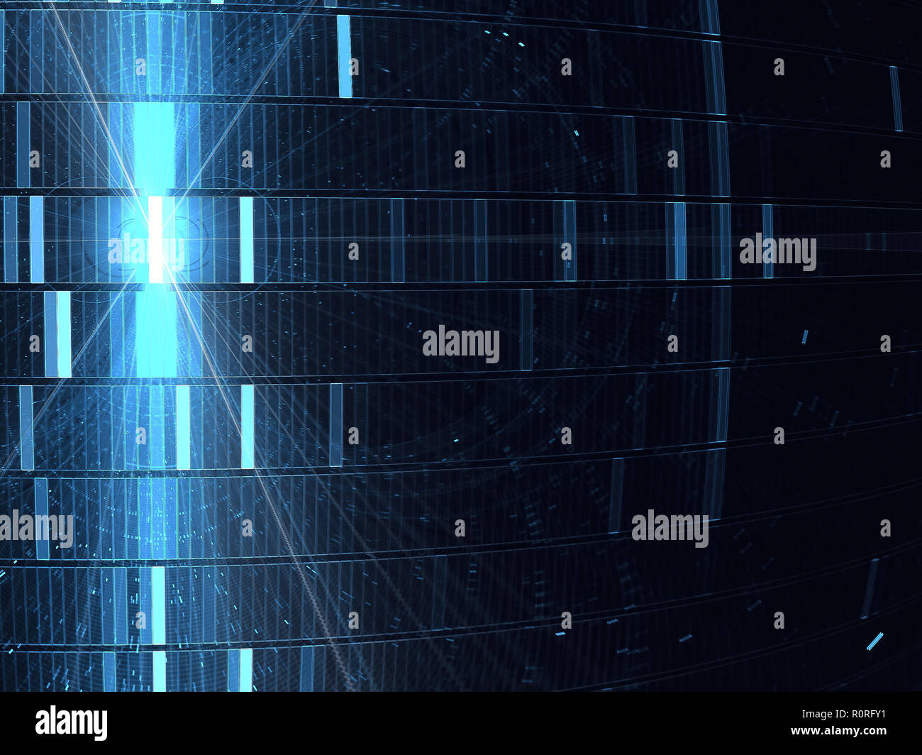 Tecnologia con sfondo spazio copia - abstract in formato digitale gener Foto Stock
