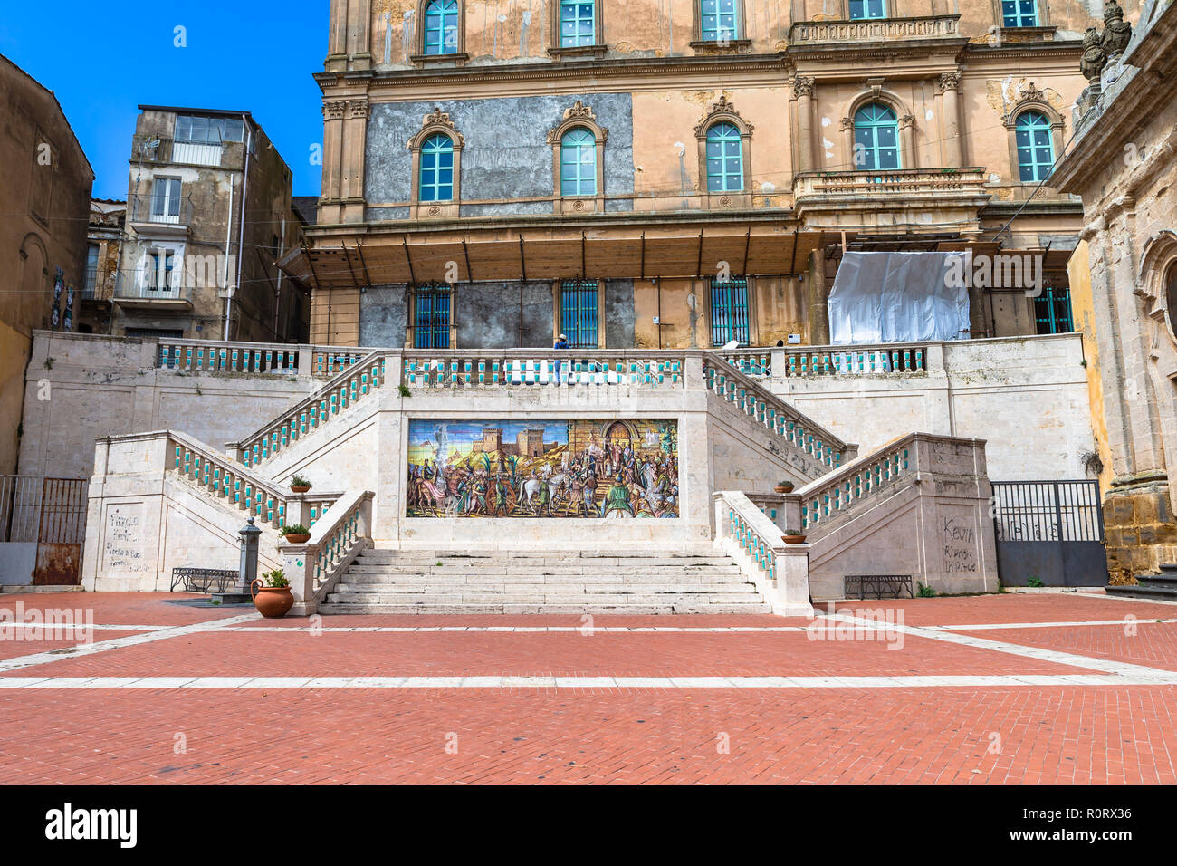 Caltagirone, Italia - 22 Settembre 2018: Santa Maria del Monte chiesa. Caltagirone, Sicilia, Italia. Foto Stock