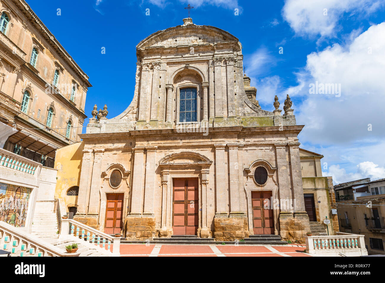 Caltagirone, Italia - 22 Settembre 2018: Santa Maria del Monte chiesa. Caltagirone, Sicilia, Italia. Foto Stock