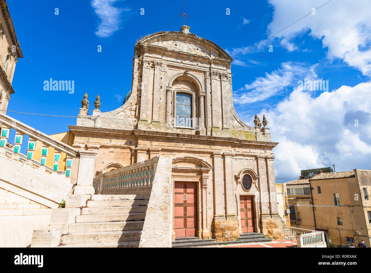 Caltagirone, Italia - 22 Settembre 2018: Santa Maria del Monte chiesa. Caltagirone, Sicilia, Italia. Foto Stock
