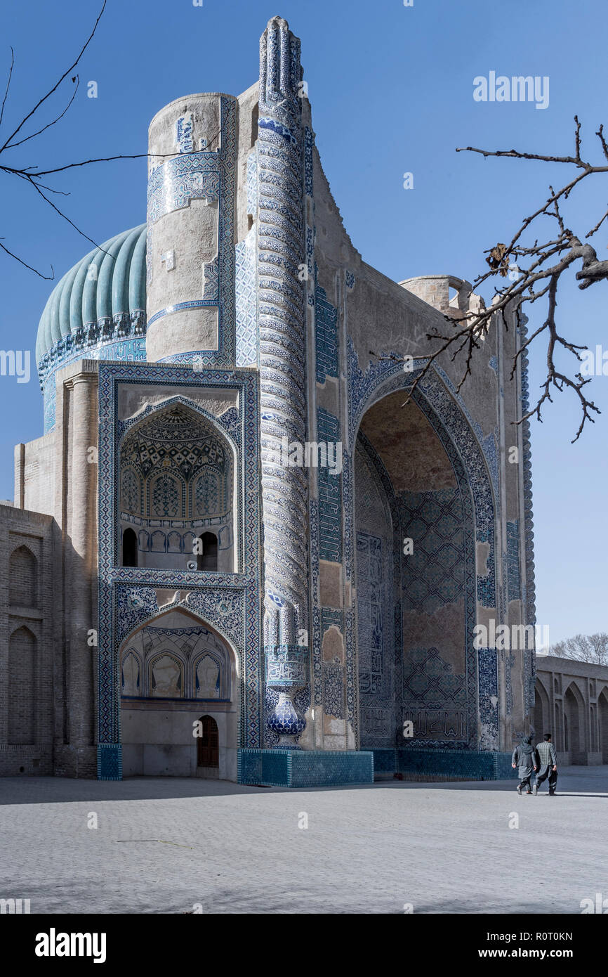 La Moschea Verde (Masjid Sabz), Balkh Città, Provincia Balkh, Nord Afghanistan Foto Stock