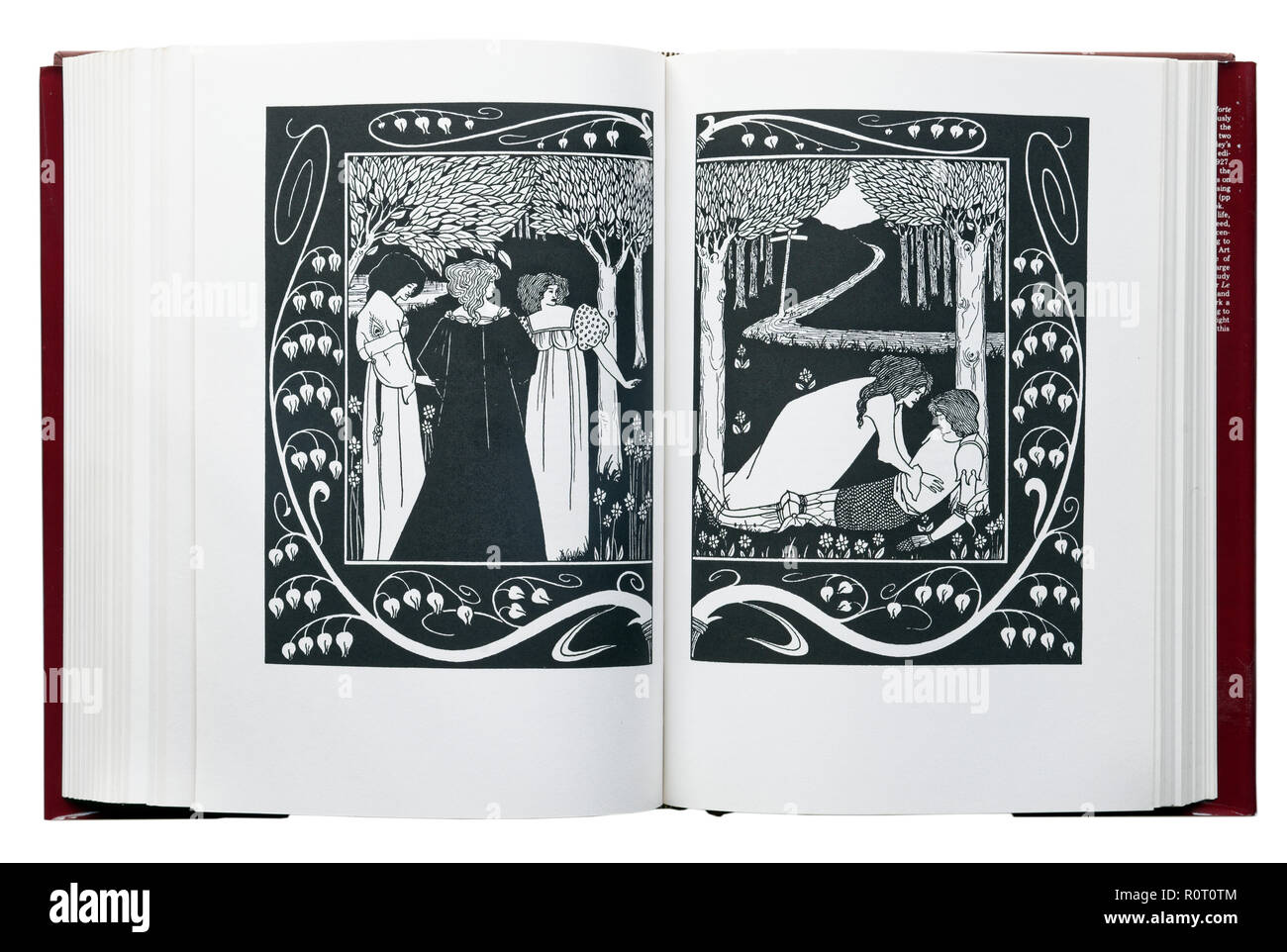 Le morte d'Arthur di Sir Thomas Malory. Illustrazione di come Sir Lancelot era conosciuto dalle dame Elaine da Aubrey Beardsley Foto Stock