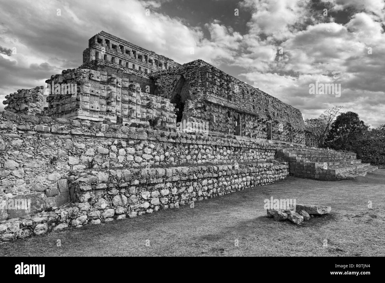 Le rovine della città maya di Kabah, Yucatan, Messico. Foto Stock