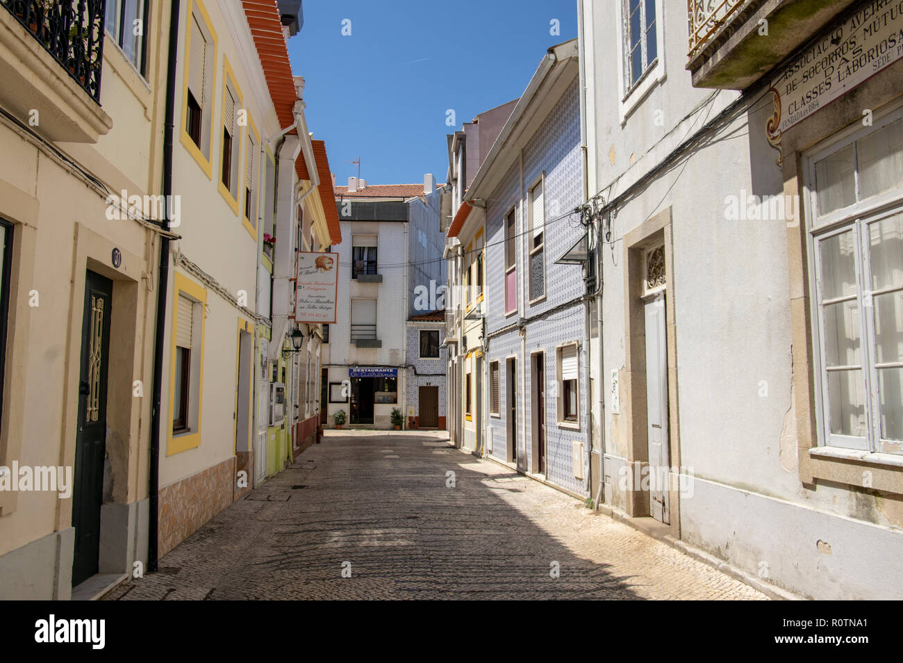 Street nella città di Aveiro, Beira Litoral, Portogallo Foto Stock