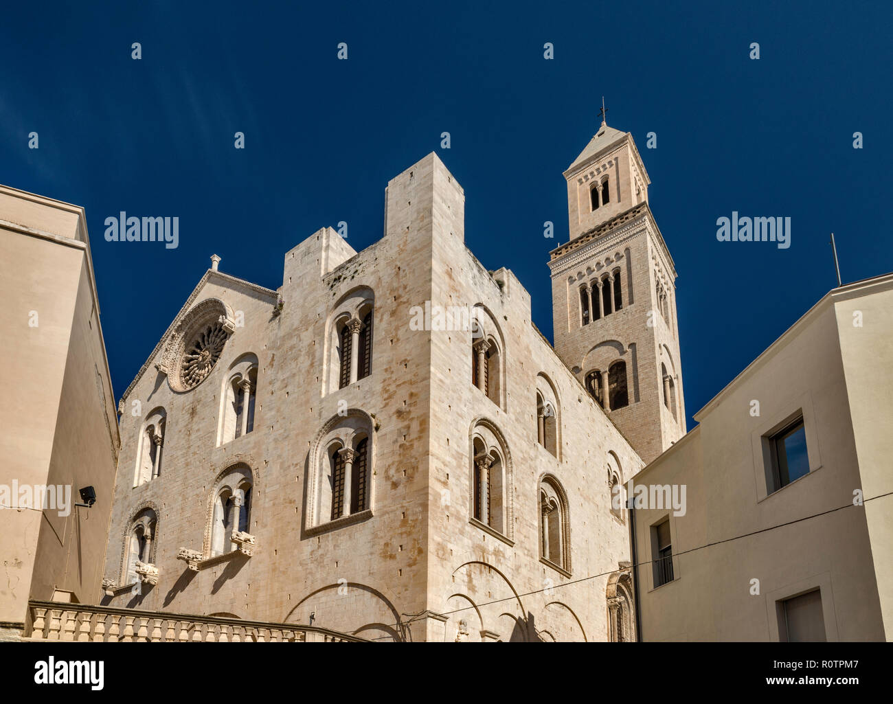 Cattedrale (Duomo di Bari o la Cattedrale di San Sabino), xiii secolo, Romanico Pugliese a bari, puglia, Italia Foto Stock